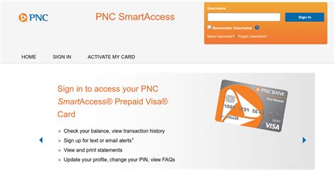 load pnc smart access card|smart access log in.